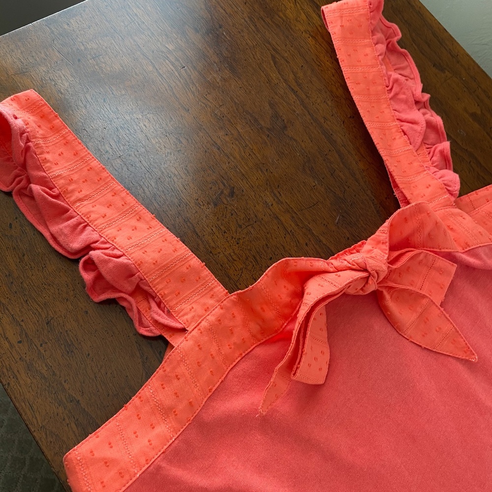 Coral knit tank J Crew